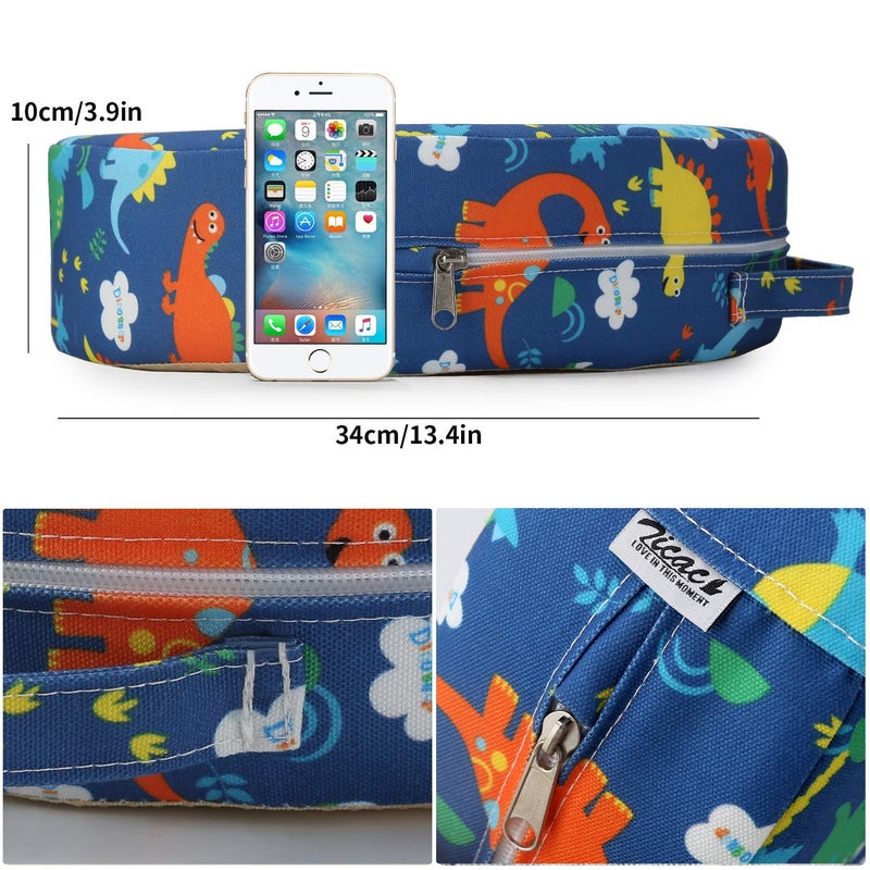 Zicac Portable Seat Cushion Washable with Non-Slip Bottom, Detachable Strong Support Cushion for Toddler Kids Baby Infant - Image 2